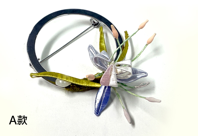 翼想纏花福飾 圓滿福胸針/領巾釦雙用